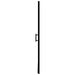 Douchedeur 81x195 cm gehard glas zwart