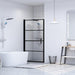 Douchedeur 81x195 cm gehard glas zwart