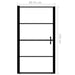 Douchedeur 91x195 cm gehard glas zwart