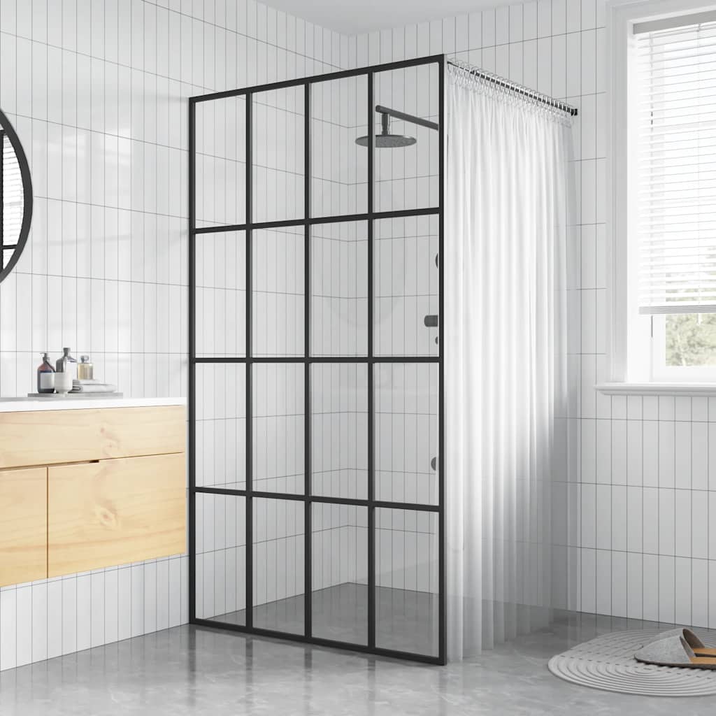 Inloopdouchewand 80x195 cm transparant gehard glas