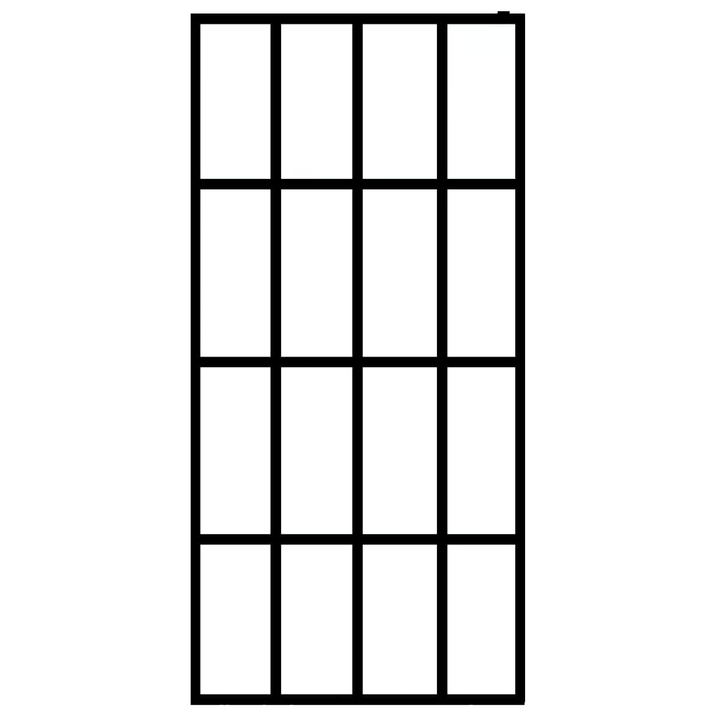 Inloopdouchewand 100x195 cm transparant gehard glas