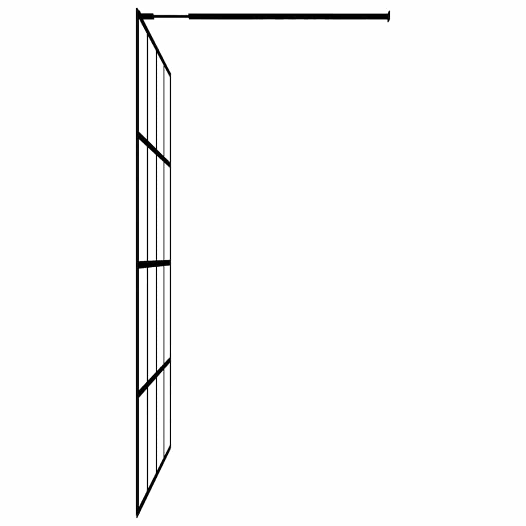 Inloopdouchewand 100x195 cm transparant gehard glas