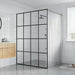 Inloopdouchewand 140x195 cm transparant gehard glas