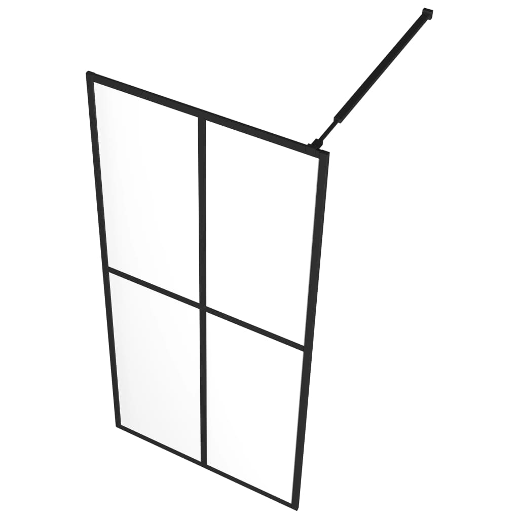 Inloopdouchewand 80x195 cm transparant gehard glas