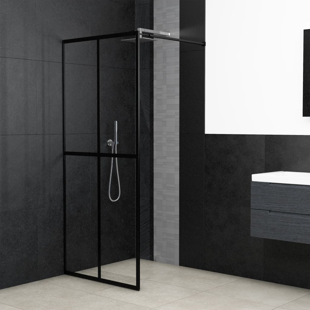 Inloopdouchewand 100x195 cm transparant gehard glas