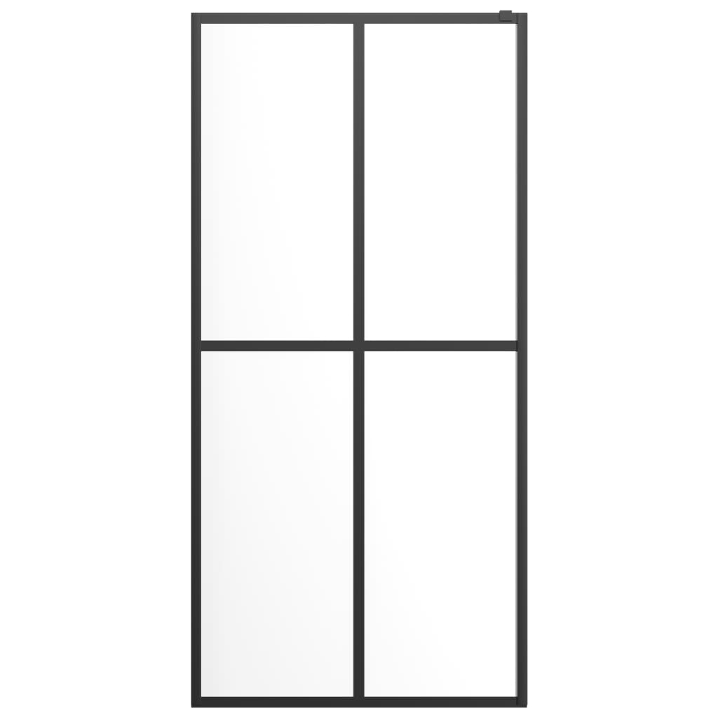 Inloopdouchewand 140x195 cm transparant gehard glas