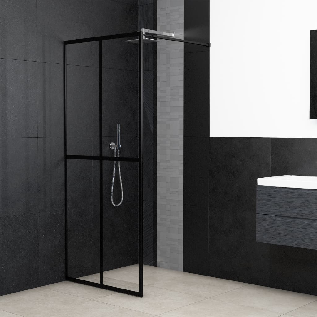 Inloopdouchewand 140x195 cm transparant gehard glas