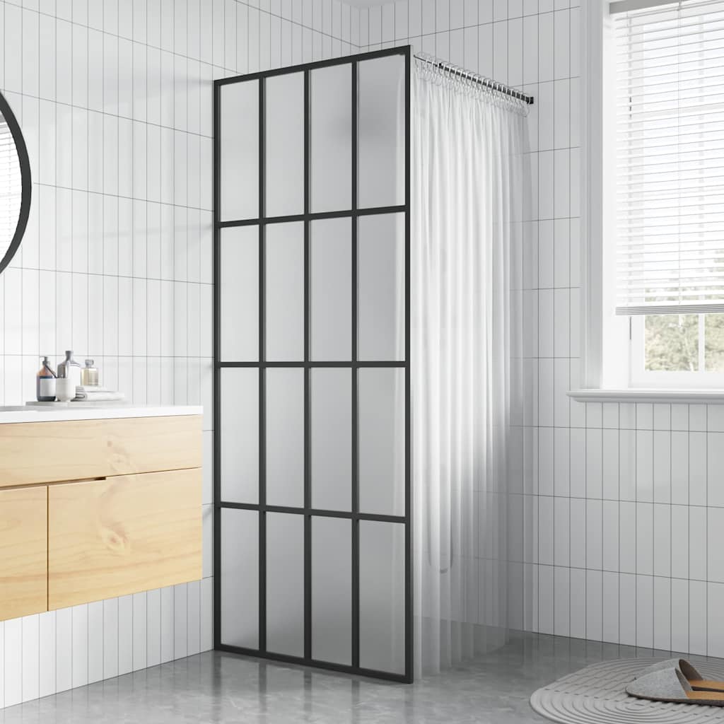 Inloopdouchewand 90x195 cm mat gehard glas