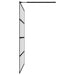 Inloopdouchewand 100x195 cm mat gehard glas