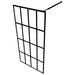 Inloopdouchewand 140x195 cm mat gehard glas