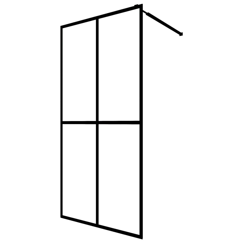 Inloopdouchewand 80x195 cm mat gehard glas