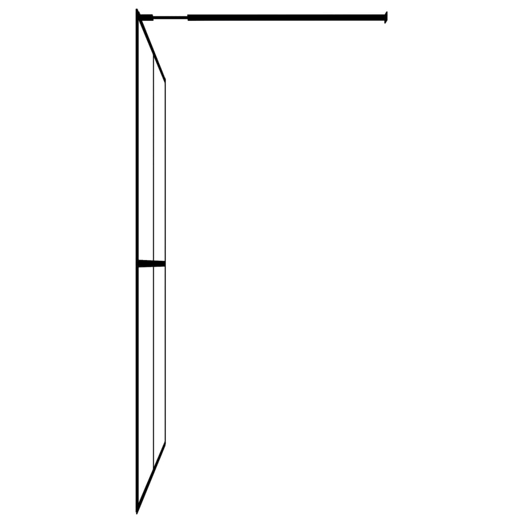 Inloopdouchewand 90x195 cm mat gehard glas