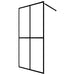 Inloopdouchewand 100x195 cm mat gehard glas