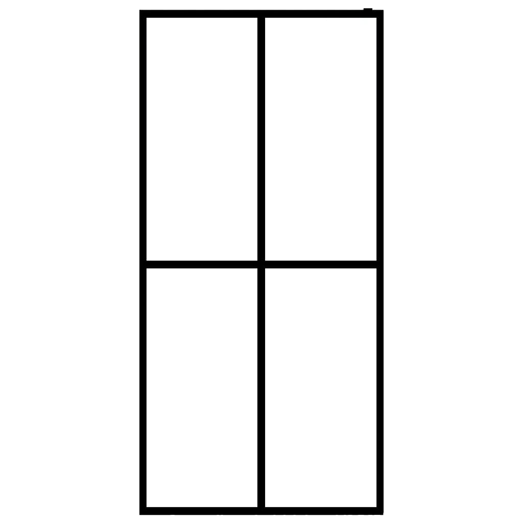 Inloopdouchewand 140x195 cm mat gehard glas