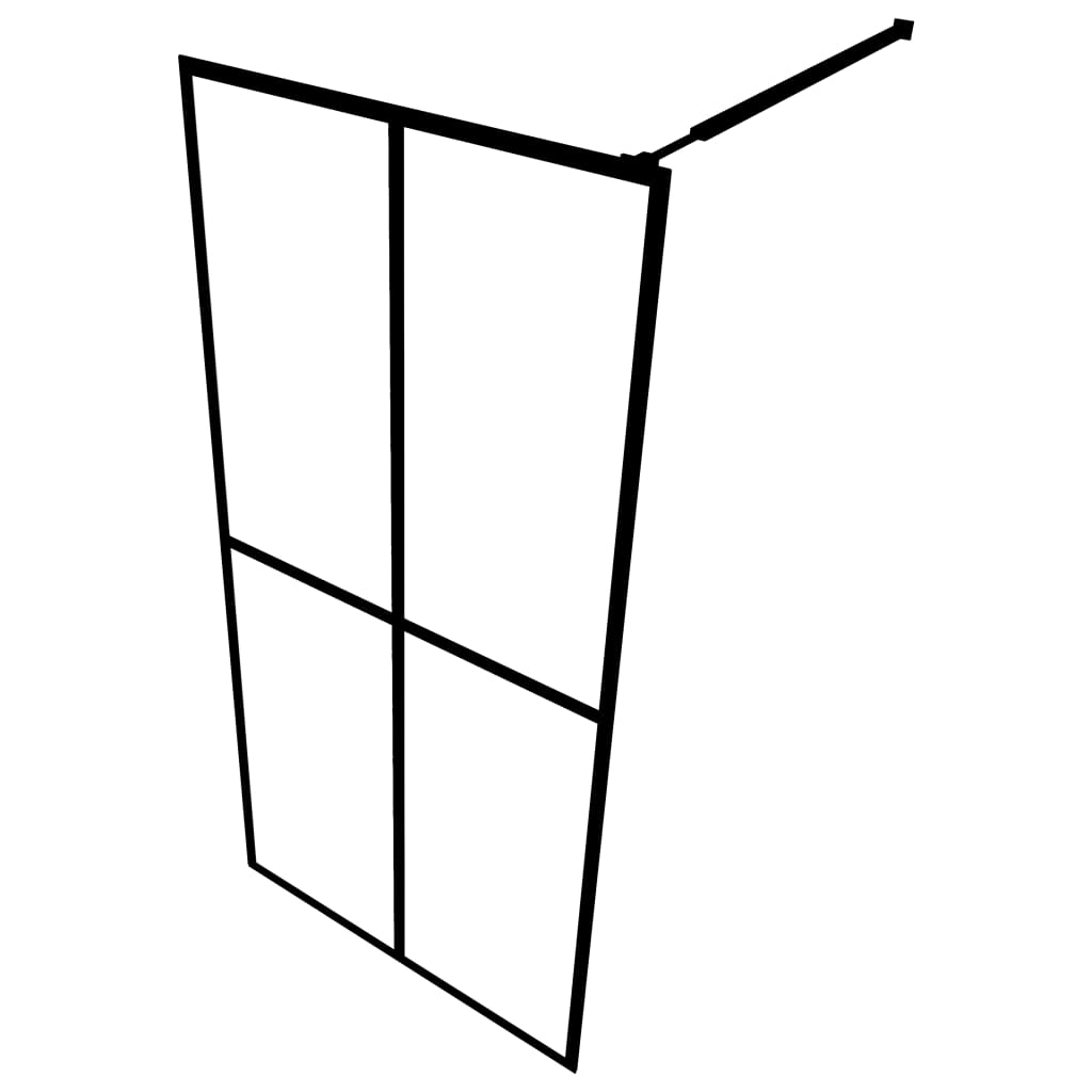 Inloopdouchewand 140x195 cm mat gehard glas