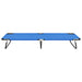 Ligbed inklapbaar staal blauw