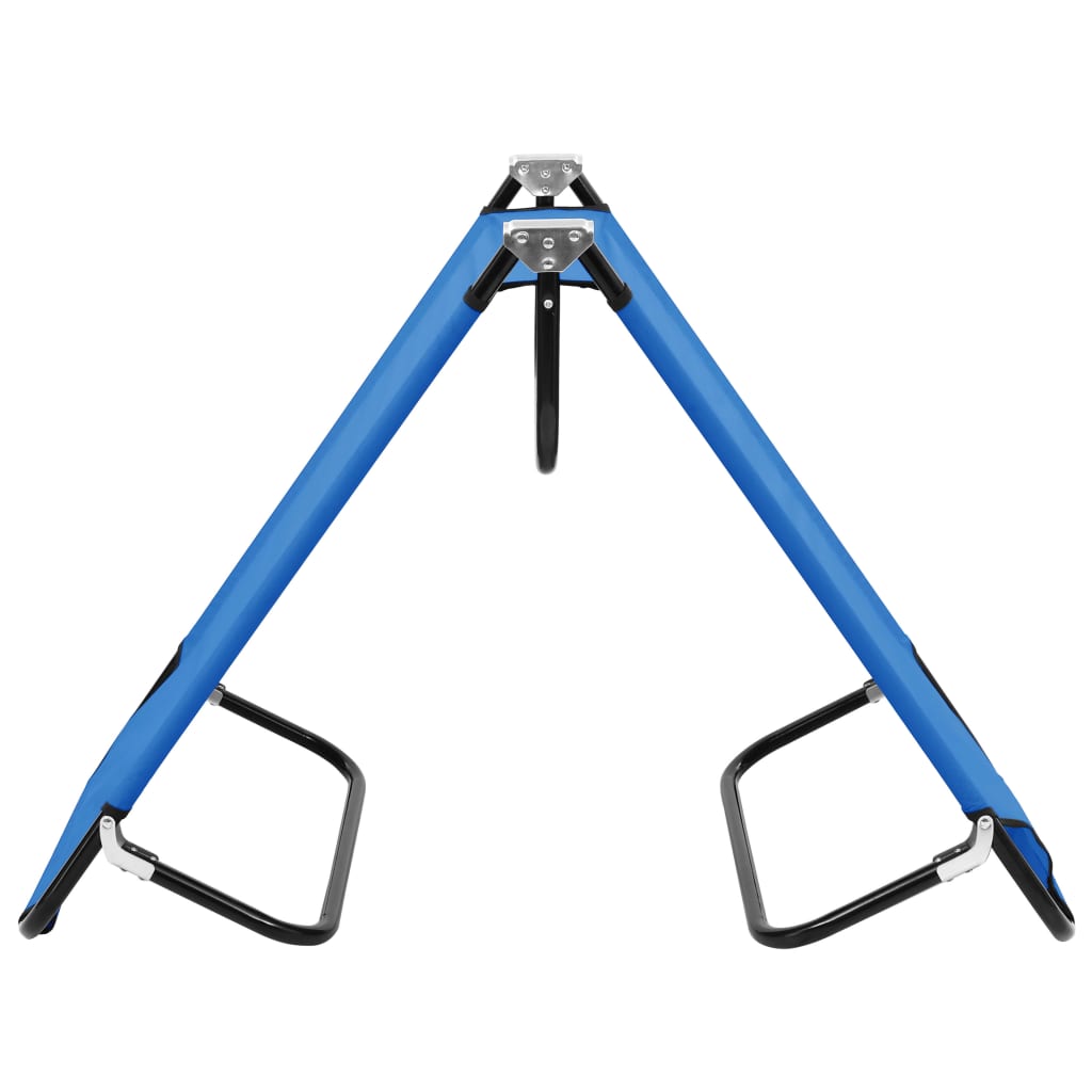 Ligbed inklapbaar staal blauw