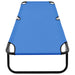Ligbed inklapbaar staal blauw