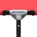 Ligbed inklapbaar staal rood