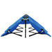 Ligbed 2-persoons inklapbaar staal blauw