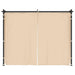 Prieel met gordijnen 3x3 m staal crème