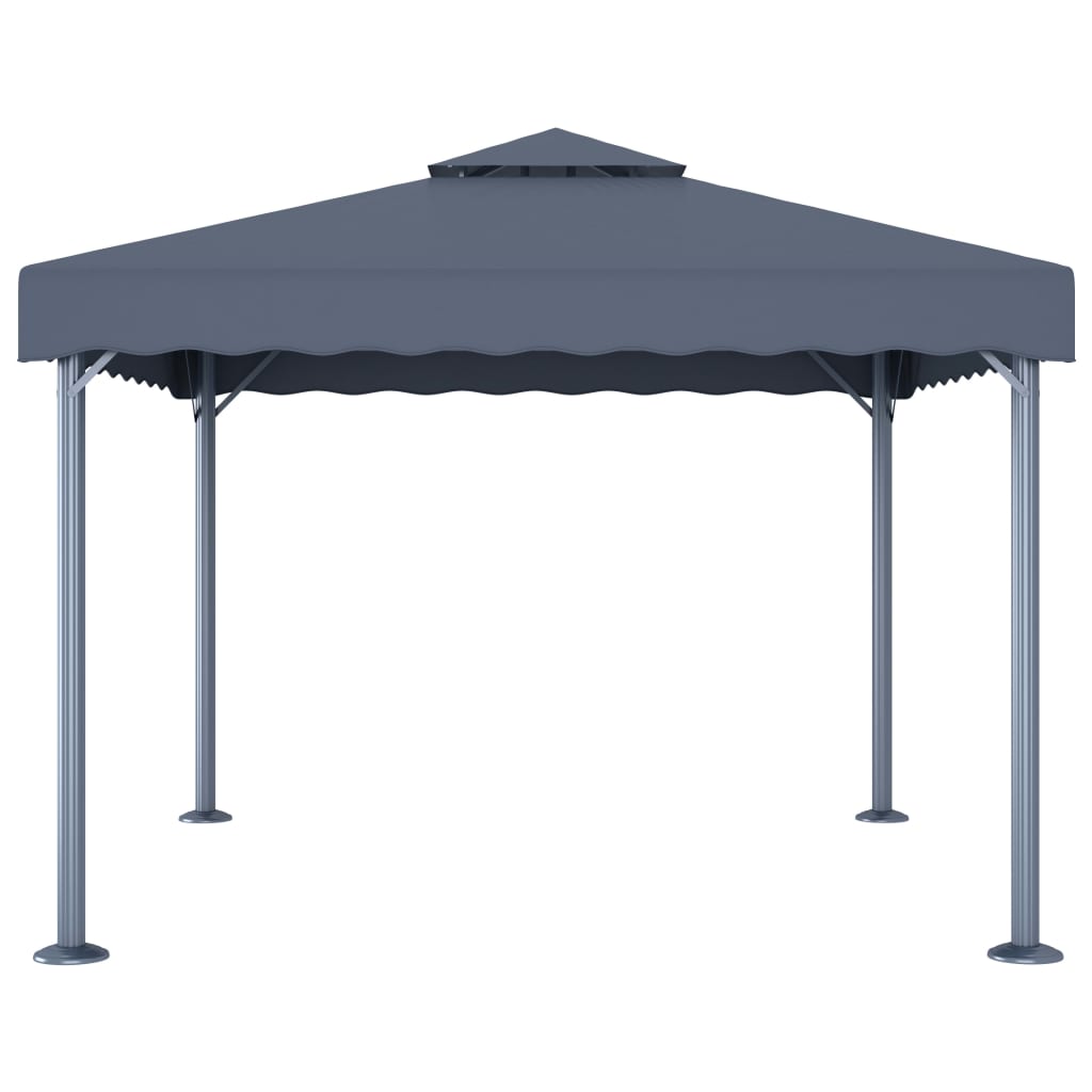 Prieel 300x300 cm aluminium antraciet
