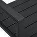 Tuinbank hout-look 120 cm HDPE zwart