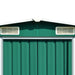 Tuinschuur 257x779x181 cm gegalvaniseerd staal groen