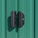 Tuinschuur 257x779x181 cm gegalvaniseerd staal groen