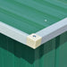 Tuinschuur 257x779x181 cm gegalvaniseerd staal groen