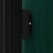 Tuinschuur met rek 205x130x183 cm ijzer groen