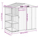 Tuinschuur met rek 205x130x183 cm ijzer groen