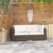 Hoekbanken 2 St Met Kussens Poly Rattan Bruin