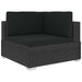 Hoekbanken 2 St Met Kussens Poly Rattan Zwart
