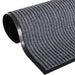 Deurmatten 4 st 90x60 cm PVC grijs