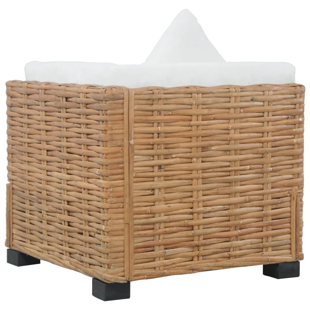 Hoekbank Met Kussens Natuurlijk Rattan 1