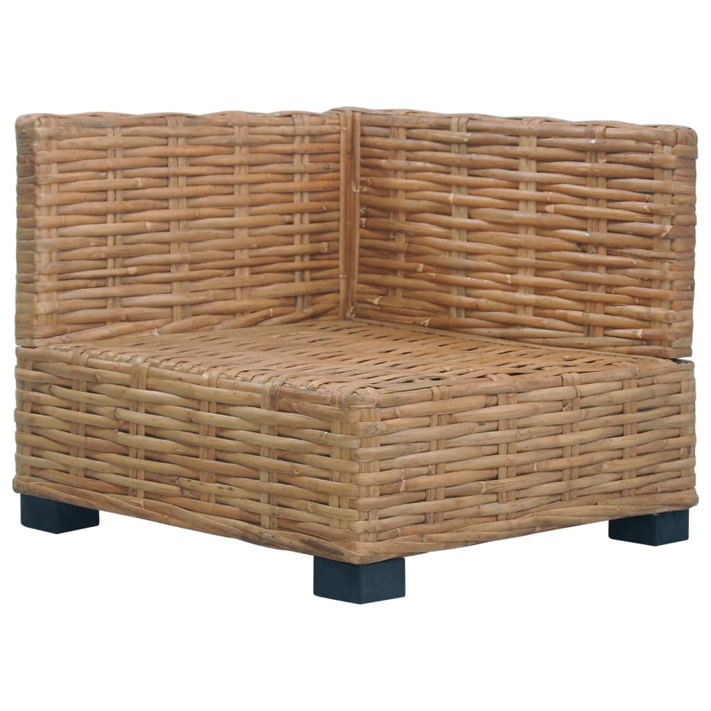 Hoekbank Met Kussens Natuurlijk Rattan 1