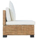 Bank Zonder Armleuning Met Kussens Natuurlijk Rattan 1 Middenbank