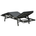Ligbed met kussen poly rattan grijs