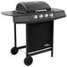 Gasbarbecue-grill met 4 branders zwart