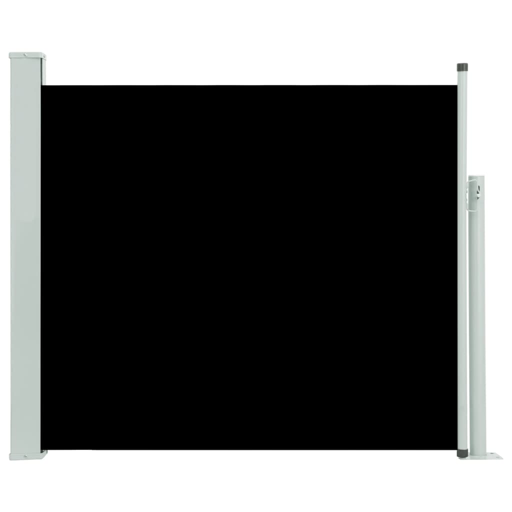 Tuinscherm Uittrekbaar 100X300 Cm Zwart 100 x 300 cm