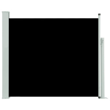 Tuinscherm Uittrekbaar 100X300 Cm Zwart 100 x 300 cm