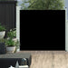 Tuinscherm Uittrekbaar 100X300 Cm Zwart 100 x 300 cm