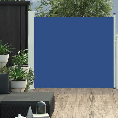Tuinscherm Uittrekbaar 100X300 Cm Blauw 100 x 300 cm