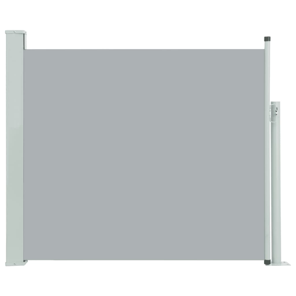 Tuinscherm Uittrekbaar 100X300 Cm Grijs 100 x 300 cm
