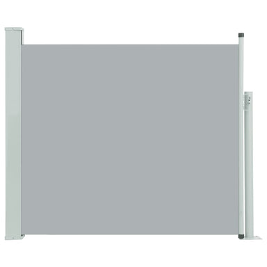 Tuinscherm Uittrekbaar 100X300 Cm Grijs 100 x 300 cm