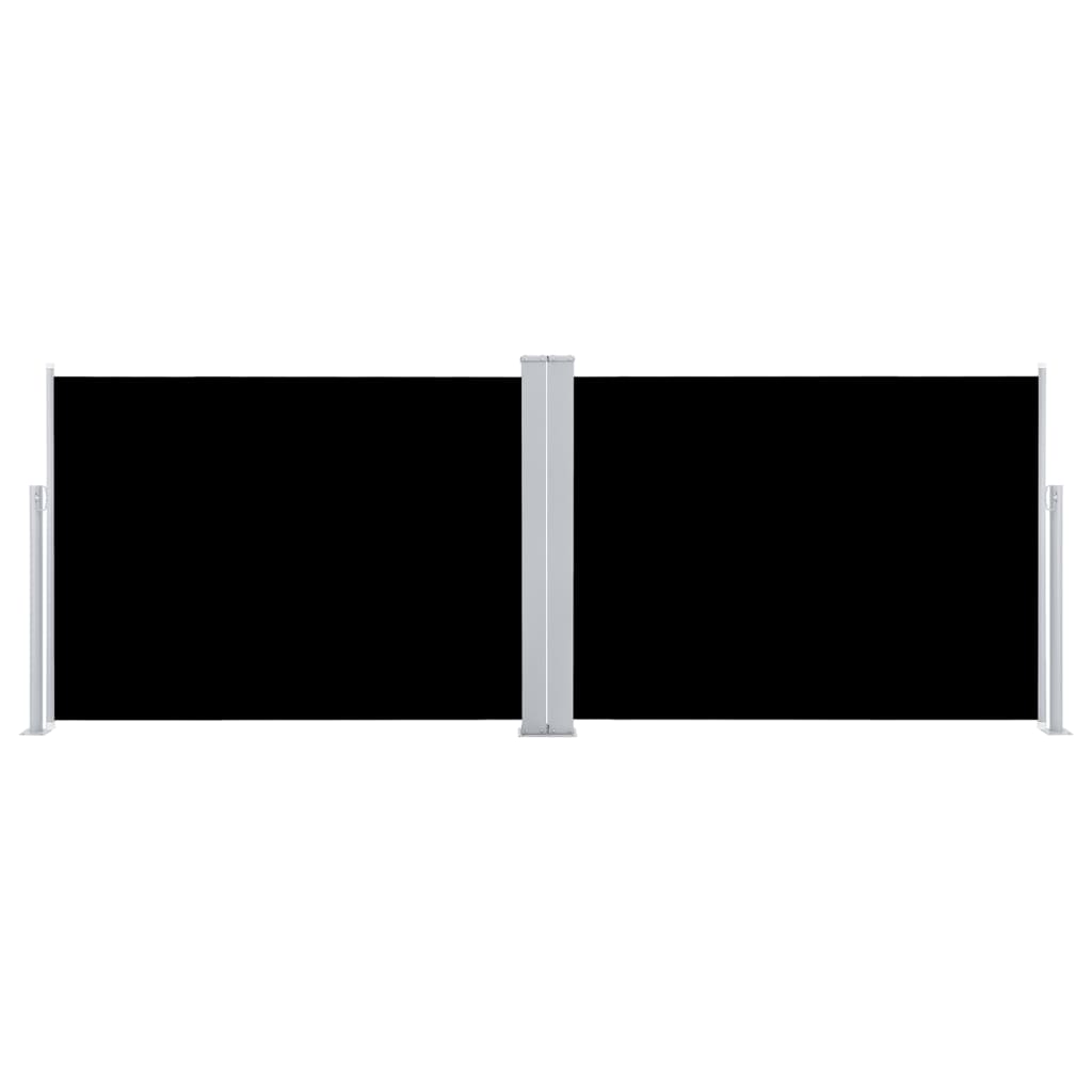 Windscherm Uittrekbaar 100X1000 Cm Zwart 100 x 1000 cm