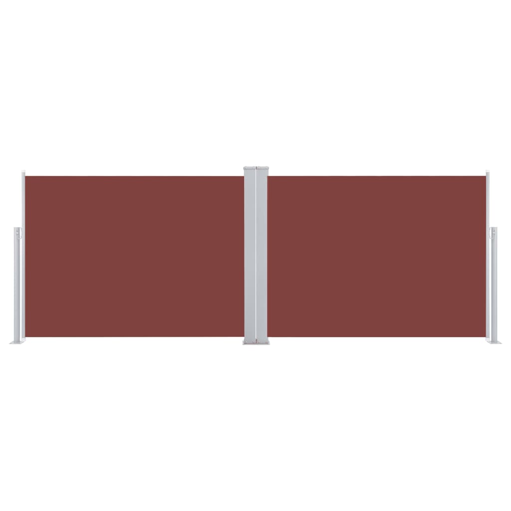 Windscherm Uittrekbaar 100X1000 Cm Bruin 100 x 1000 cm