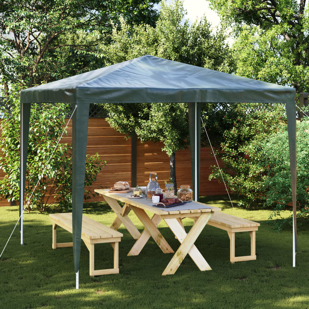 Partytent professioneel 90 g/m² 2,5x2,5 m groen