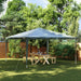 Partytent professioneel 90 g/m² 4x4 m groen